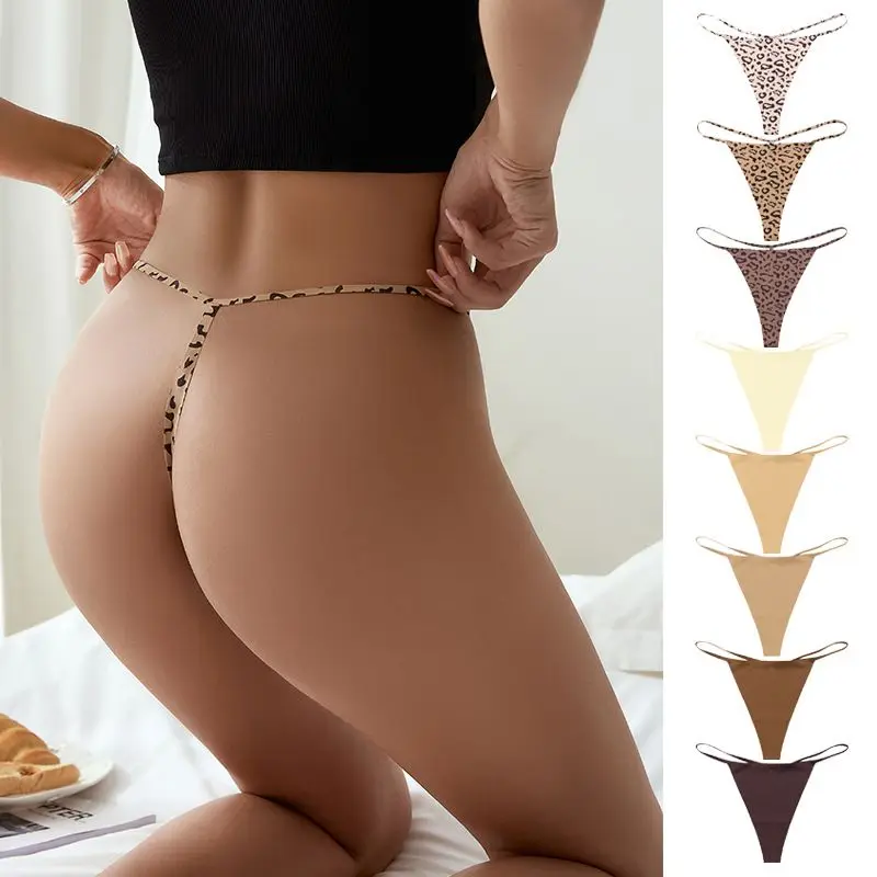 Lowrise Sexy T Pants Seamless Lingerie Ice Silk Panties Big Size Underwear Leopard Sports Briefs Smoothness Thong Women G-string
Lowrise Sexy T Pants Seamless Lingerie Ice Silk Panties Big Size Underwear Leopard Sports Briefs Smoothness Thong Women G-string