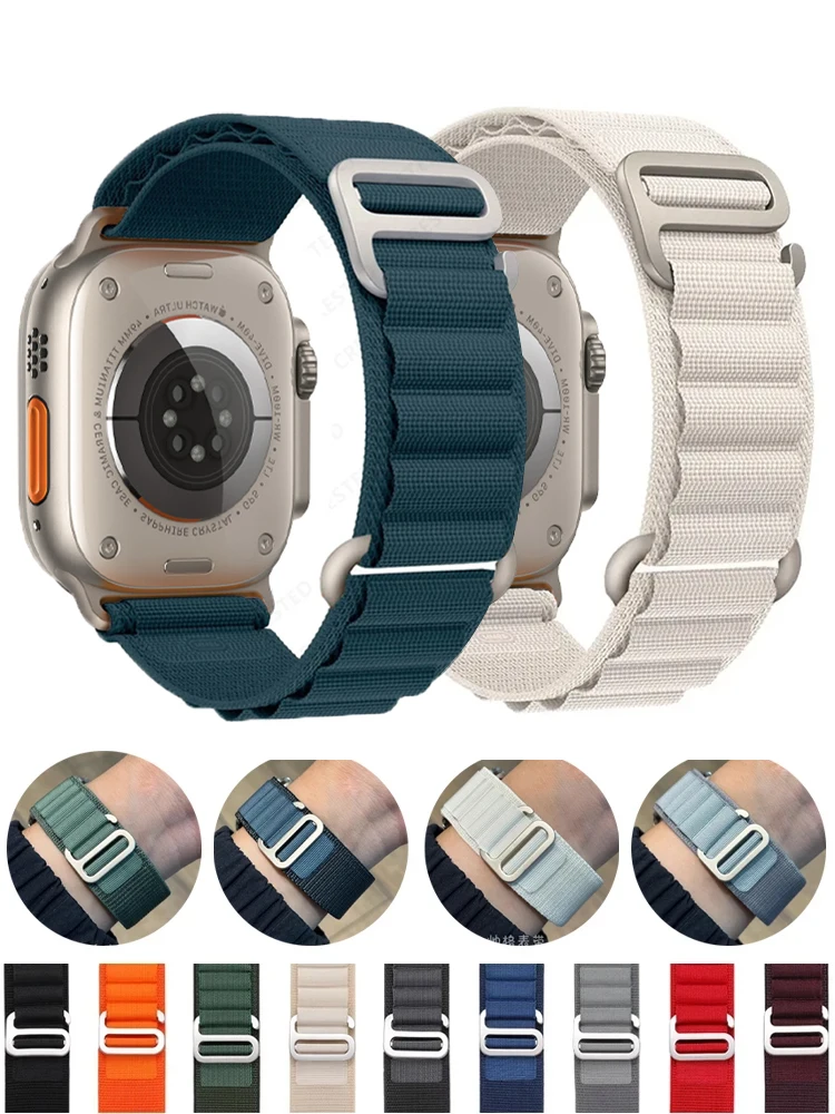 Ремешок нейлоновый для Apple watch Ultra Band 49 мм 45 мм 44 мм 41 мм 42 мм 38 мм 40 мм, браслет correa iwatch series 9 8 7 SE 6 5 4 3
Ремешок нейлоновый для Apple watch Ultra Band 49 мм 45 мм 44 мм 41 мм 42 мм 38 мм 40 мм, браслет correa iwatch series 9 8 7 SE 6 5 4 3