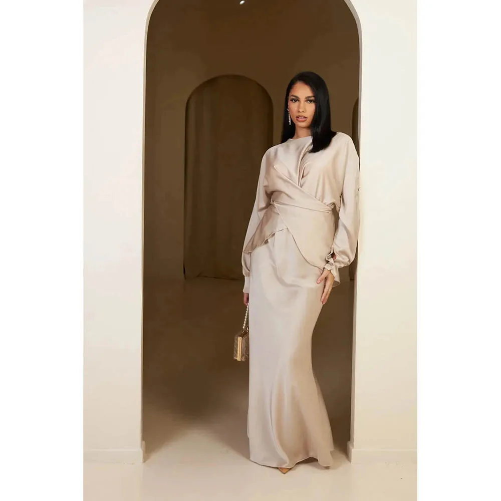 Новинка 2024, элегантный комплект из 2 предметов, бежевая атласная юбка, модные официальные платья для выпускного вечера, платья
Новинка 2024, элегантный комплект из 2 предметов, бежевая атласная юбка, модные официальные платья для выпускного вечера, платья