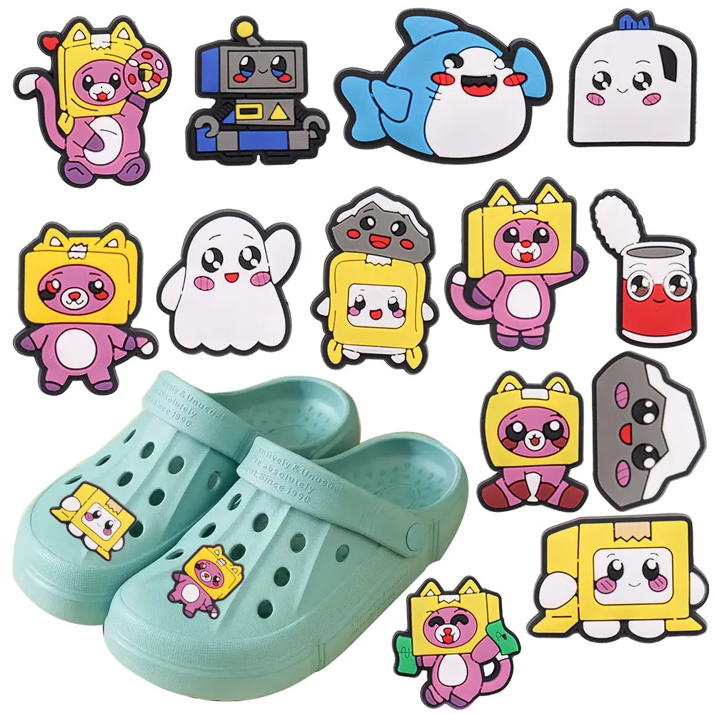 Mix 50PCS PVC Shoe Charms Kawaii Cans Cats Sharks Clouds Robots Ghosts Croc Jibz Fit Wristbands Decorations for Bands Kid Gift
Mix 50PCS PVC Shoe Charms Kawaii Cans Cats Sharks Clouds Robots Ghosts Croc Jibz Fit Wristbands Decorations for Bands Kid Gift