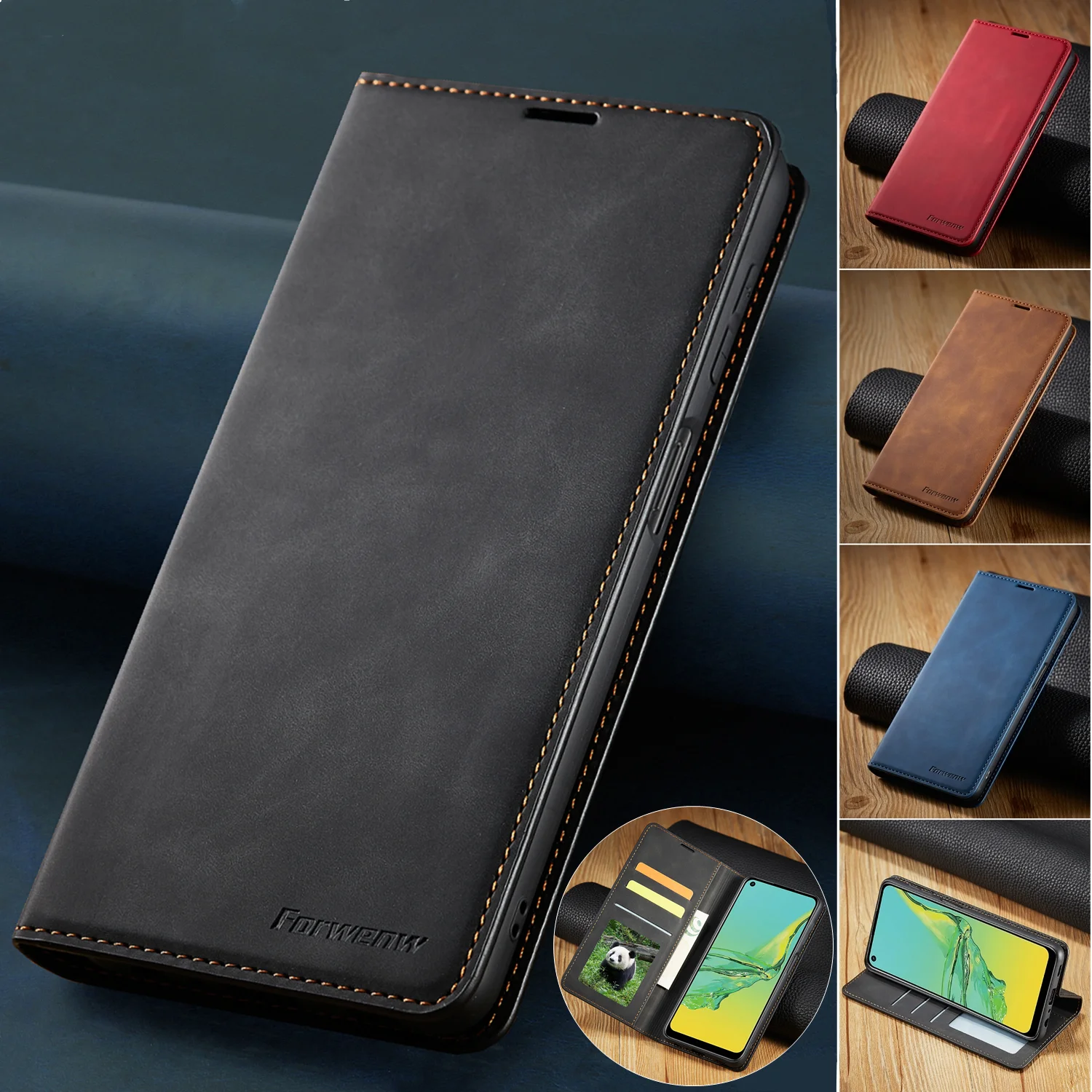 

Leather Case For Samsung Galaxy A14 A54 A34 A24 A15 A25 A35 A55 A05S A13 A23 A53 A33 A52 A72 A32 A12 A22 A42 Flip Wallet Cover