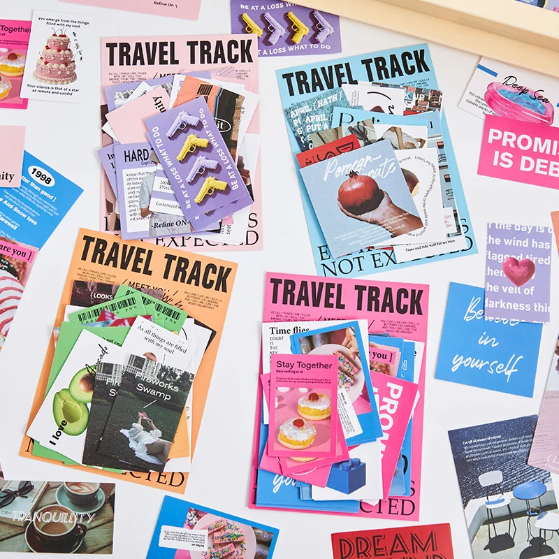 30pcs Travel rut Series Sticker bag Memo Pad DIY Scrapbooking Supplies Pack Aesthetics Style Decor Photo Album Craft Paper
30pcs Travel rut Series Sticker bag Memo Pad DIY Scrapbooking Supplies Pack Aesthetics Style Decor Photo Album Craft Paper