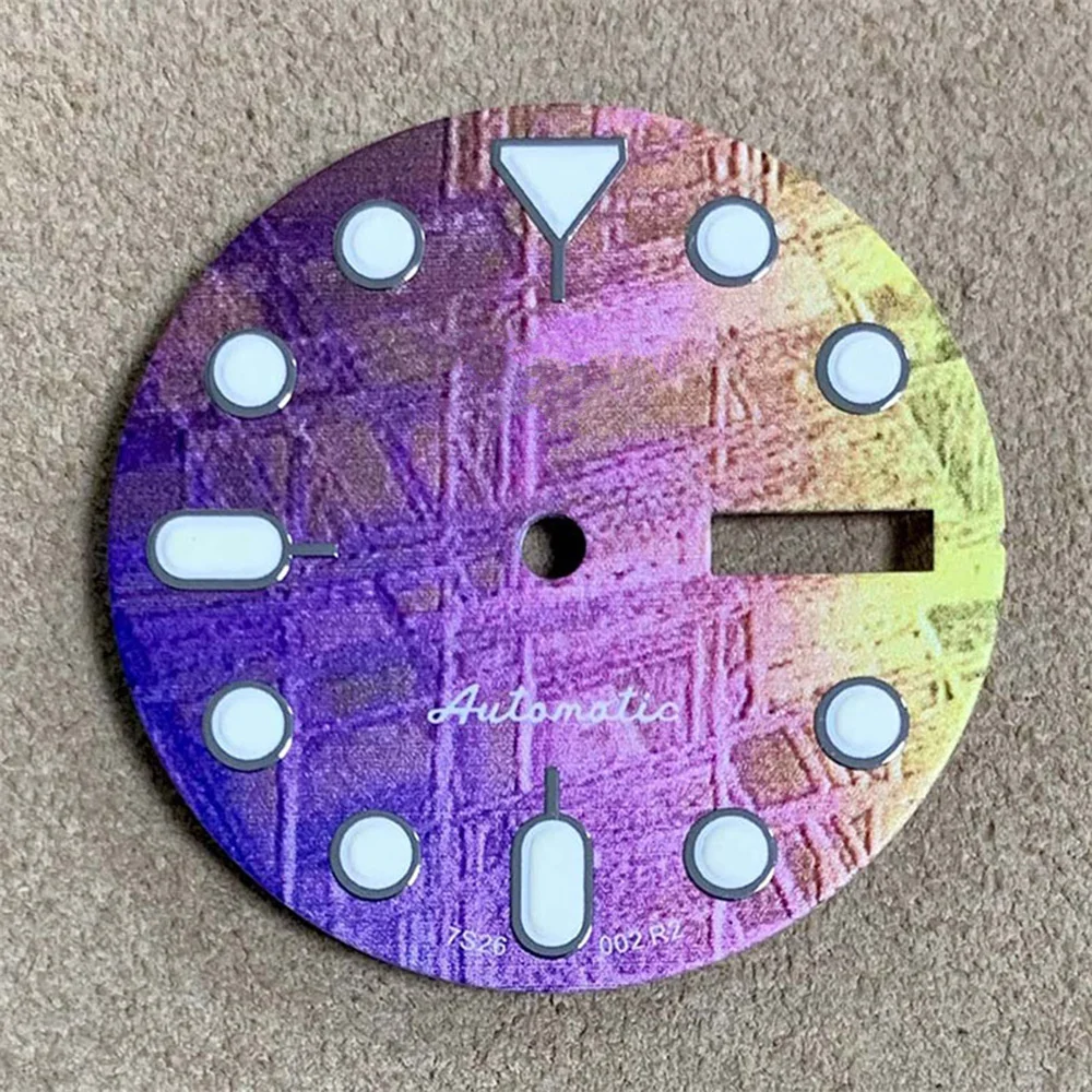 Watch Dial 28.5mm, for NH35 NH36 Automatic Movement, Green Luminous Meteorite Pattern Dial NH35, Double Calendar Watch Faces
Watch Dial 28.5mm, for NH35 NH36 Automatic Movement, Green Luminous Meteorite Pattern Dial NH35, Double Calendar Watch Faces