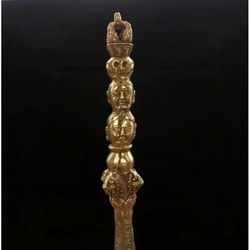 Copper Ritual Dorje Tibetan Buddhism Talisman Pestle Surrender Demons King Kong Stick Rod Buddha Phurpa Vajra About 47Cm Length
Copper Ritual Dorje Tibetan Buddhism Talisman Pestle Surrender Demons King Kong Stick Rod Buddha Phurpa Vajra About 47Cm Length