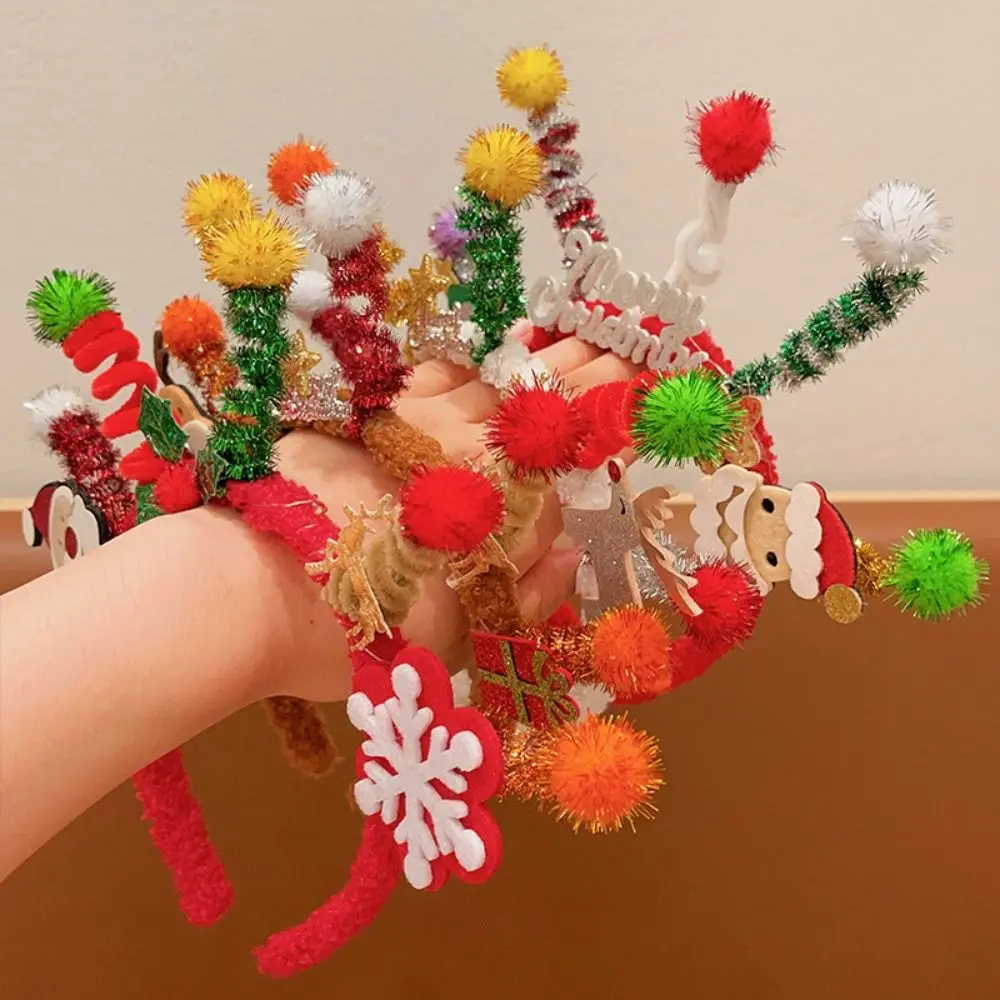 

Рождественская модная шикарная Милая повязка на голову тканевая обруч для волос Санта-Клаус Забавный костюм реквизит головной убор Рождественский Рог креативный головной убор
