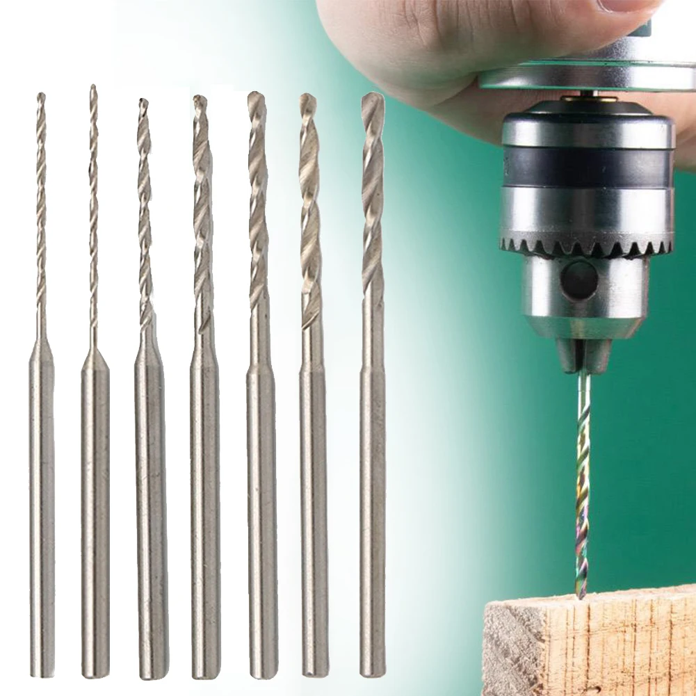 7pcs 2.35mm Shank Straight Handle Drill Bit Woodworking Hss Drill Bit 0.8-2.0mm For Wood Plastic Rubber Drilling Hole
7pcs 2.35mm Shank Straight Handle Drill Bit Woodworking Hss Drill Bit 0.8-2.0mm For Wood Plastic Rubber Drilling Hole