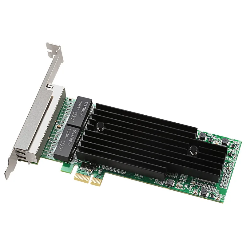 PCIE гигабитная сетевая карта, 4-портовый серверный Рабочий стол 82576 T4 бездисковая сближенная небольшая мягкая маршрутизация шасси
PCIE гигабитная сетевая карта, 4-портовый серверный Рабочий стол 82576 T4 бездисковая сближенная небольшая мягкая маршрутизация шасси