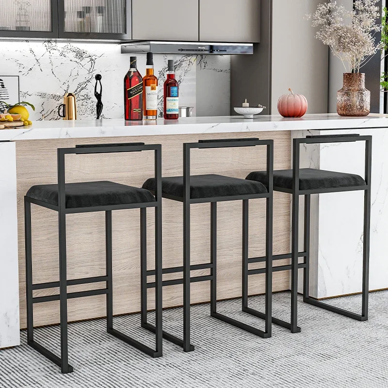 Nordic Bar Chair Iron High Stool Flannel Style Bar Chairs Home Backrest Stool Modern Simplicity Muebles De Cocina Furniture
Nordic Bar Chair Iron High Stool Flannel Style Bar Chairs Home Backrest Stool Modern Simplicity Muebles De Cocina Furniture