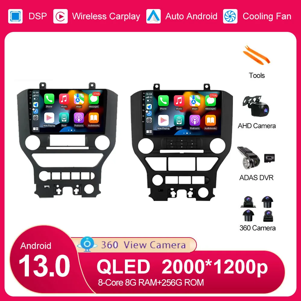 Navigation GPS Android 13 Radio Player For Ford Mustang S550 2014 – 2021 Car Autoradio Multimedia Video BT WIFI 1080P IPS
Navigation GPS Android 13 Radio Player For Ford Mustang S550 2014 – 2021 Car Autoradio Multimedia Video BT WIFI 1080P IPS