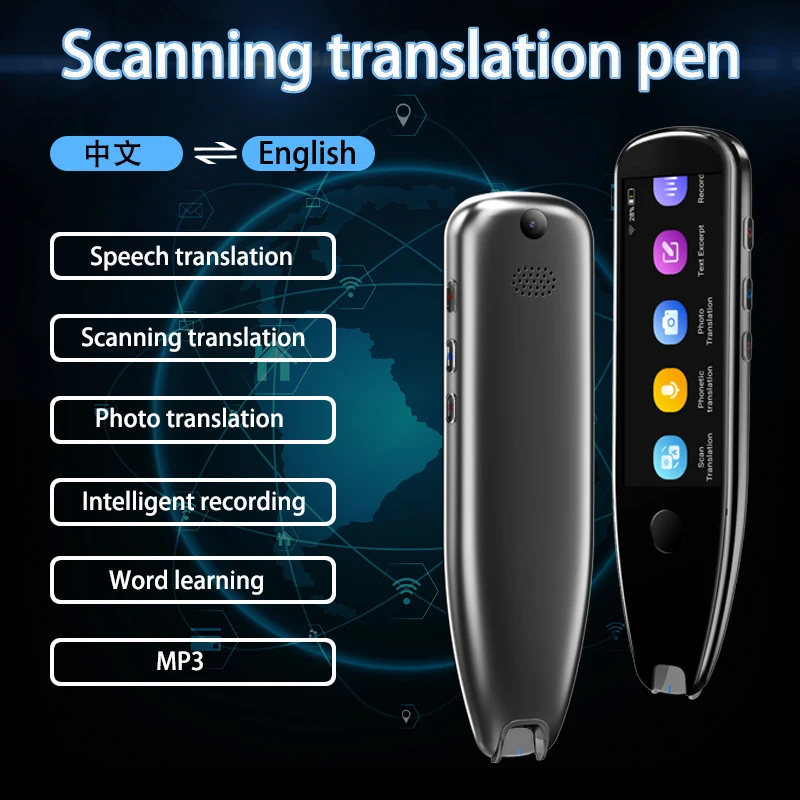 2023 New X5Pro intelligent voice translation offline WIFI scanning translation pen overseas business trip support 112 languages
2023 New X5Pro intelligent voice translation offline WIFI scanning translation pen overseas business trip support 112 languages