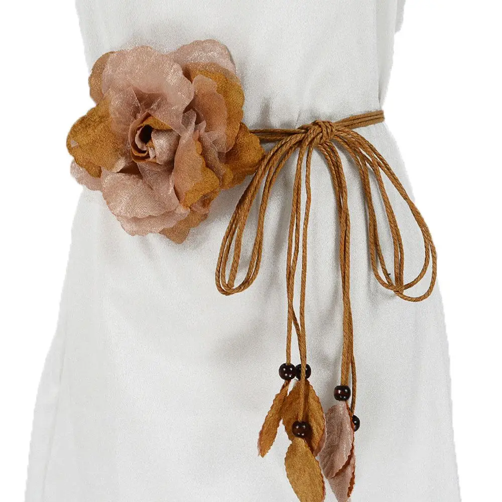

Girls Fashion Tassle Thin Chiffon Dress Decorated Waistband Waist Rope Belts Waist Chain