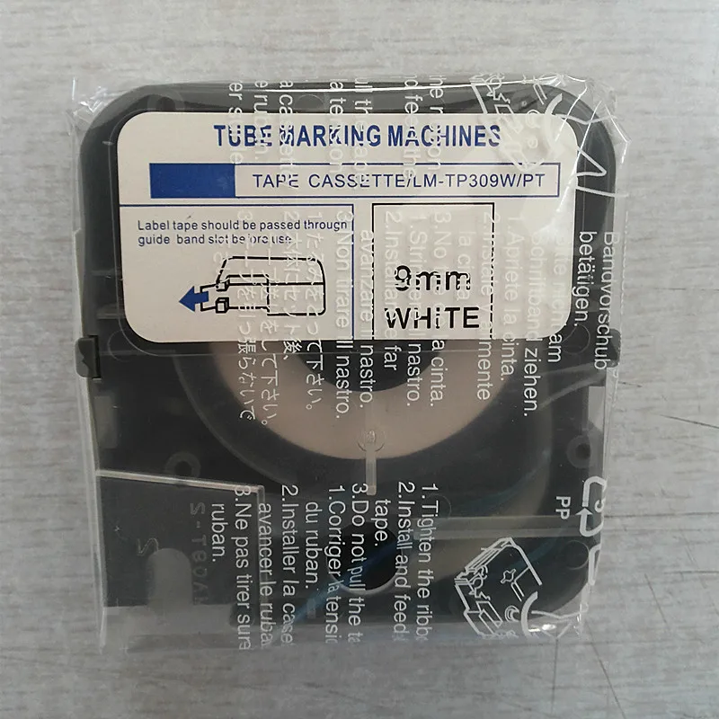 5 pcs cassette label tapes lm-tp309w/pt 9mm*8m for cable id printer electronic lettering printer lm-380e,lm-390a,lm-400a,lm-370e
5 pcs cassette label tapes lm-tp309w/pt 9mm*8m for cable id printer electronic lettering printer lm-380e,lm-390a,lm-400a,lm-370e