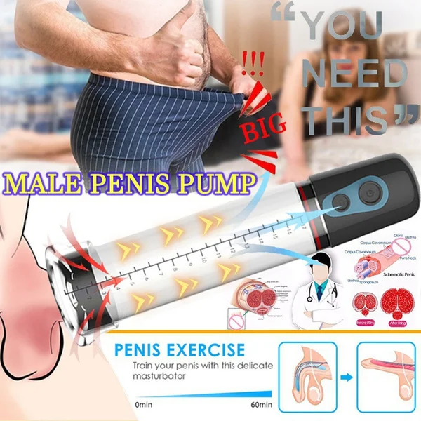 

Electric Penis Pump Strong Automatic Penis Enlargement Vacuum Pump Erection Penis Enlarger Penis Extender Sex Toys For Men Male