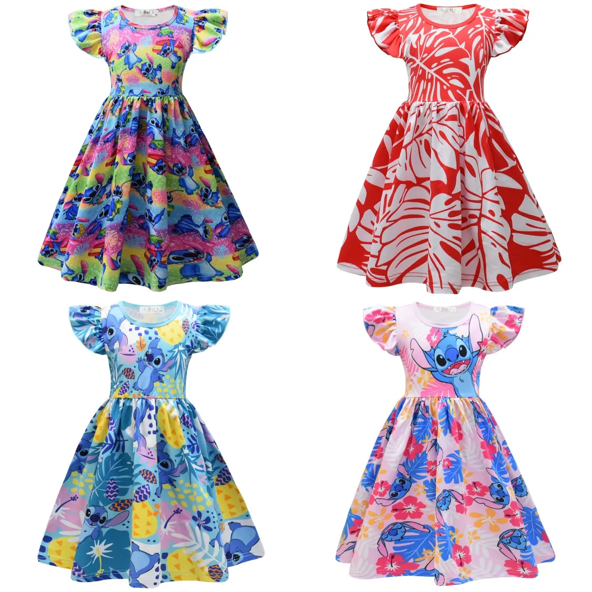 Disney Stitch Cartoon Cosplay Anime Girl Princess Skirt Fly Sleeve Dress Birthday Party Gift for Children Summer Ropa De Niña
Disney Stitch Cartoon Cosplay Anime Girl Princess Skirt Fly Sleeve Dress Birthday Party Gift for Children Summer Ropa De Niña