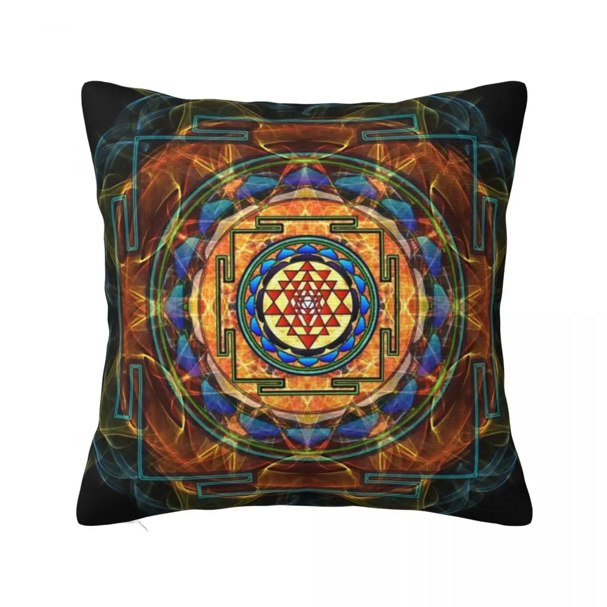 

The Sri Yantra - Sacred Geometry Throw Pillow Throw Pillow Sofa Cushions Cover sleeping pillows Cushions For Decorative Sofa