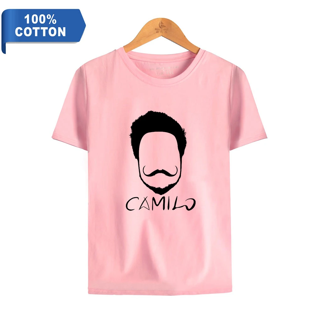 

Camilo Echeverry Tshirt O-Neck Cotton Women Men Tshirt High Quality Harajuku Tshirt Girls Pop Singer Fashion Clothes