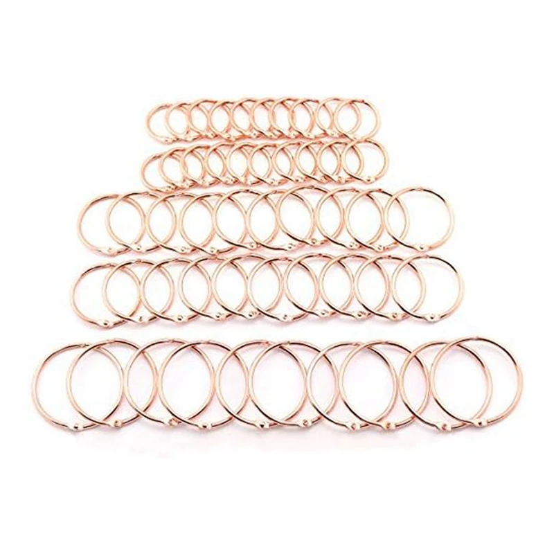 50PCS Book Ring Assorted Set Rose Gold Metal Loopbook Binder Hinge Buckle DIY Binding Ring
50PCS Book Ring Assorted Set Rose Gold Metal Loopbook Binder Hinge Buckle DIY Binding Ring