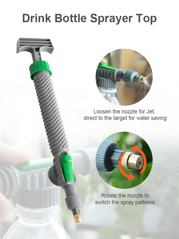 Manual Adjustable High Pressure Air Pump Sprayer Drink Bottle Spray Head Nozzle Garden Watering Tool Sprayer Agriculture Tools
Manual Adjustable High Pressure Air Pump Sprayer Drink Bottle Spray Head Nozzle Garden Watering Tool Sprayer Agriculture Tools