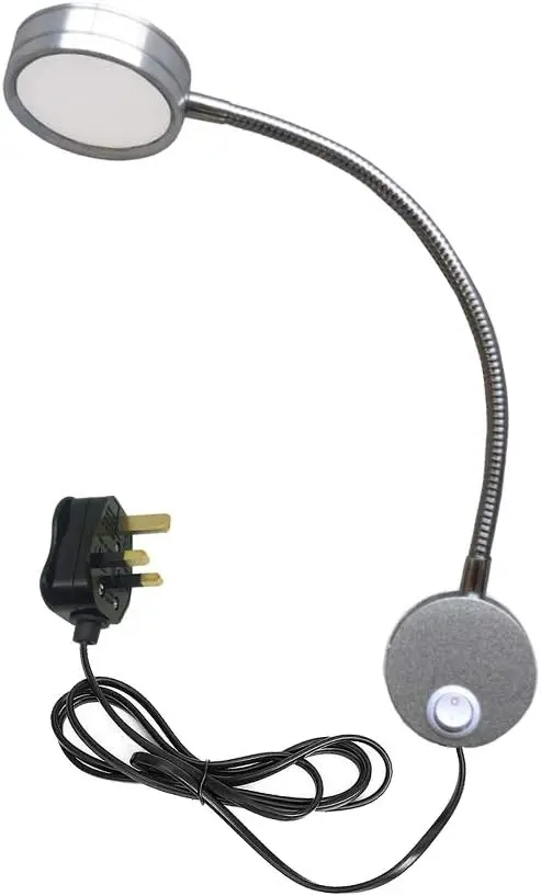 5W UK Plug Reading Lamp, Flexible Gooseneck 5W LED Wall Mounted Bedside Light with ON/Off Switch and Plug for Bedroom Hotel Work
5W UK Plug Reading Lamp, Flexible Gooseneck 5W LED Wall Mounted Bedside Light with ON/Off Switch and Plug for Bedroom Hotel Work