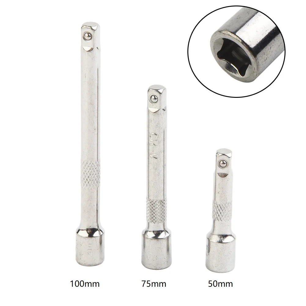 50/75/100mm For1/4" Sleeve Connecting Rod Extensions Chromed Extension Bar Ratchet Socket Regular Wobble Rigid Wrench Adapter
50/75/100mm For1/4" Sleeve Connecting Rod Extensions Chromed Extension Bar Ratchet Socket Regular Wobble Rigid Wrench Adapter