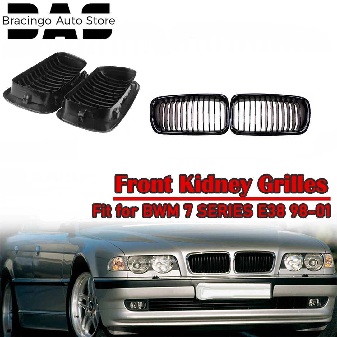 Front Bumper Kidney Grille Air Intake Radiator Guard Racing Grill Fit For BMW 7Series E38 728 730 735 740 1998-2001 Single Slat
Front Bumper Kidney Grille Air Intake Radiator Guard Racing Grill Fit For BMW 7Series E38 728 730 735 740 1998-2001 Single Slat