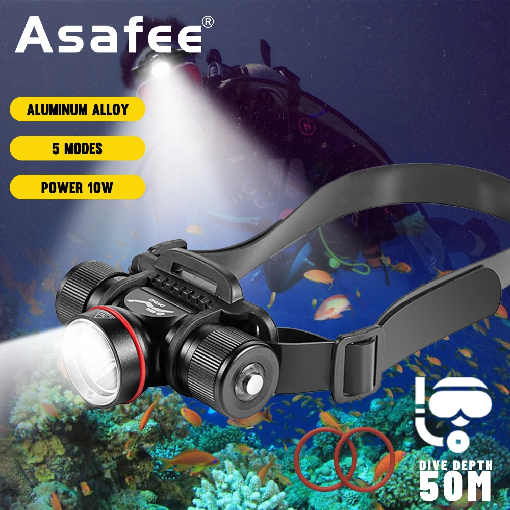 Multifunctional Glare LED Diving Headlight Underwater Photography Deep Sea Work Waterproof Searchlight
Multifunctional Glare LED Diving Headlight Underwater Photography Deep Sea Work Waterproof Searchlight