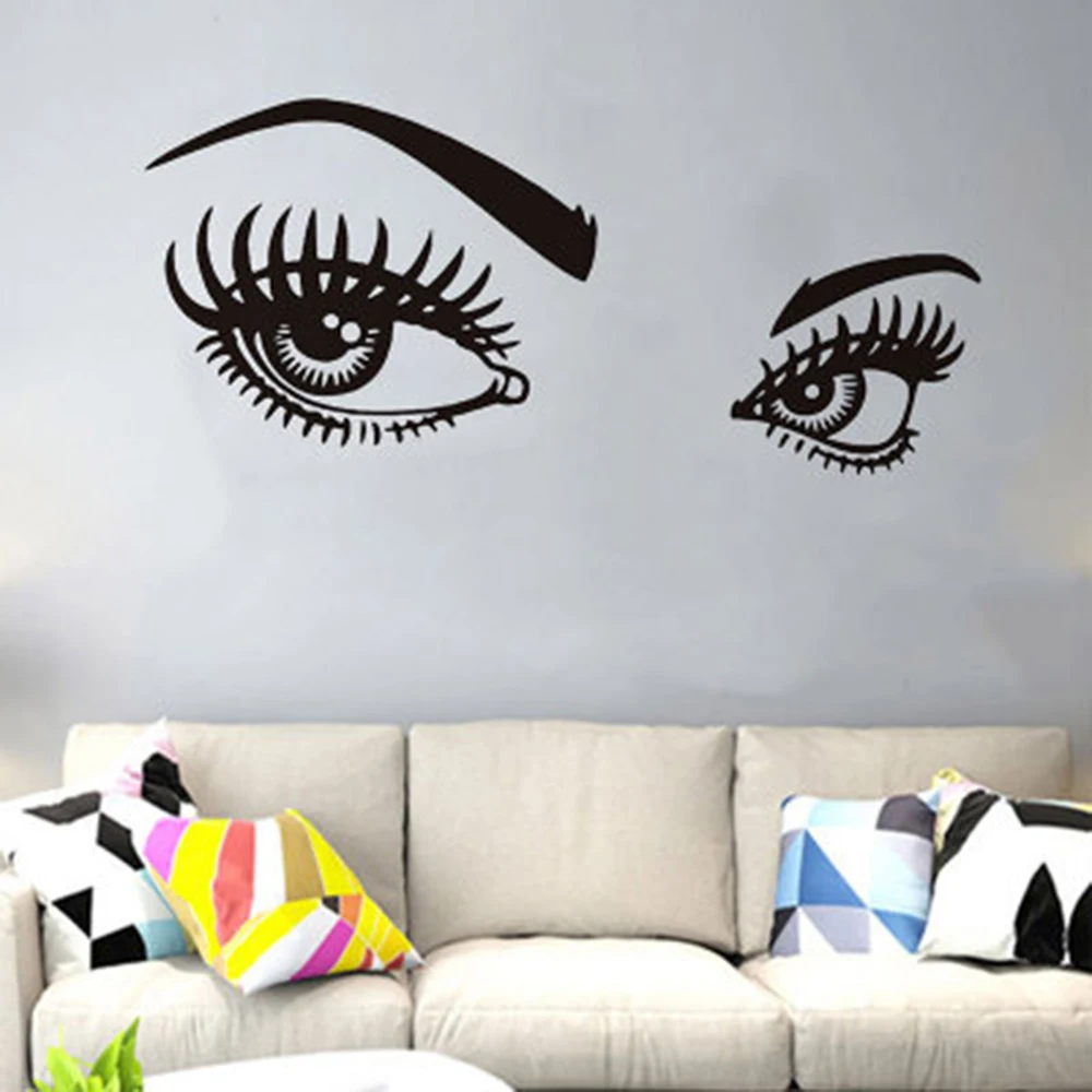 Sexy Eyelashes Eye Wall Sticker Beauty Salon Art Wall Decals Wallpaper Murals Vinyl Wall Decor Living Room Decoration Home Decor
Sexy Eyelashes Eye Wall Sticker Beauty Salon Art Wall Decals Wallpaper Murals Vinyl Wall Decor Living Room Decoration Home Decor