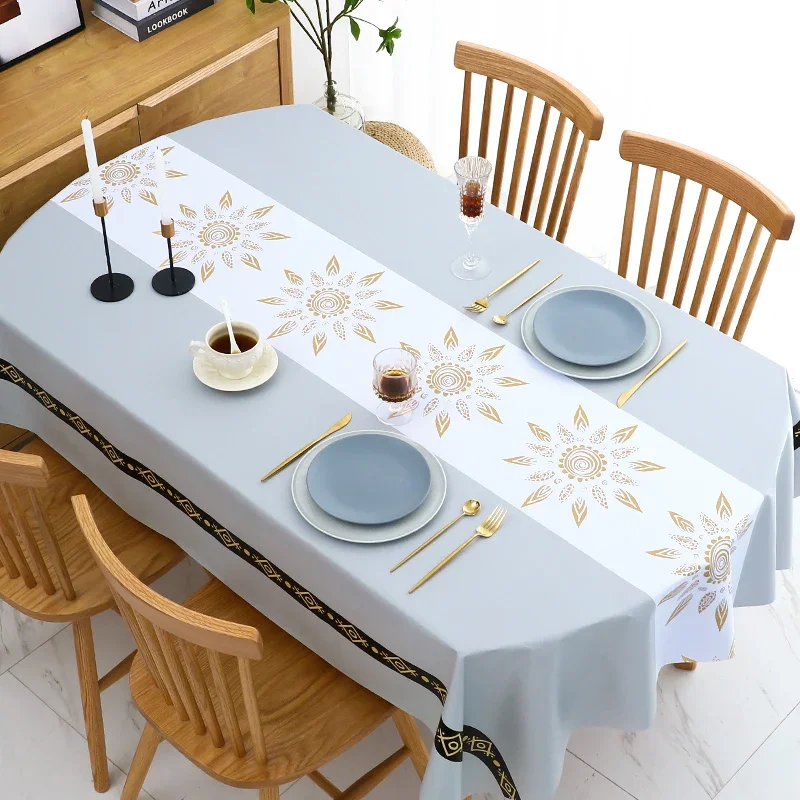 Waterproof, oil resistant, and washable rectangular oval tablecloth for hotel anti scalding tea
Waterproof, oil resistant, and washable rectangular oval tablecloth for hotel anti scalding tea
