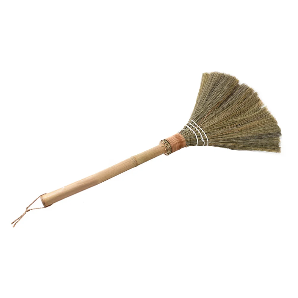 

Natural Whisk Sweeping Hand Handle Broom Vietnamese Broom Straw Soft Broom Asian Thai Duster Broomstick Braided Small Broom