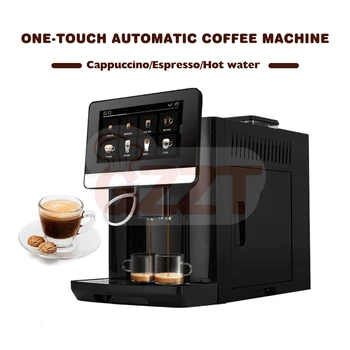 GZZT 원버튼 완전 자동 커피 머신, ULKA 펌프, 더블 보일러, 원터치 맞춤형 팬시 커피 메이커, 110-220V, 50-60Hz, 19Bar
