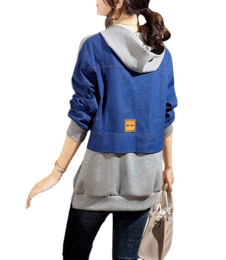 Women's Grey Hoodies Autumn Denim Sweatshirts Women Denim Hoodies Hoody Sweatshirts dis5
Women's Grey Hoodies Autumn Denim Sweatshirts Women Denim Hoodies Hoody Sweatshirts dis5