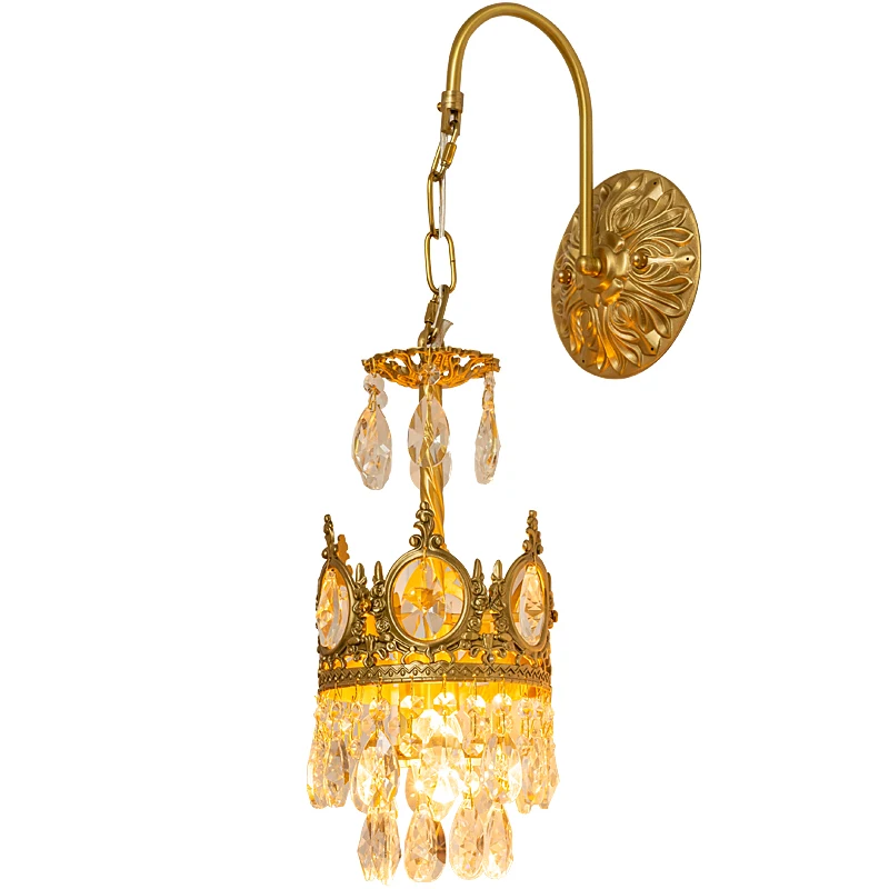 Pqf Copper Crystal Wall Lamp Bedside Corridor Light Wall Light Bulb 
Pqf Copper Crystal Wall Lamp Bedside Corridor Light Wall Light Bulb