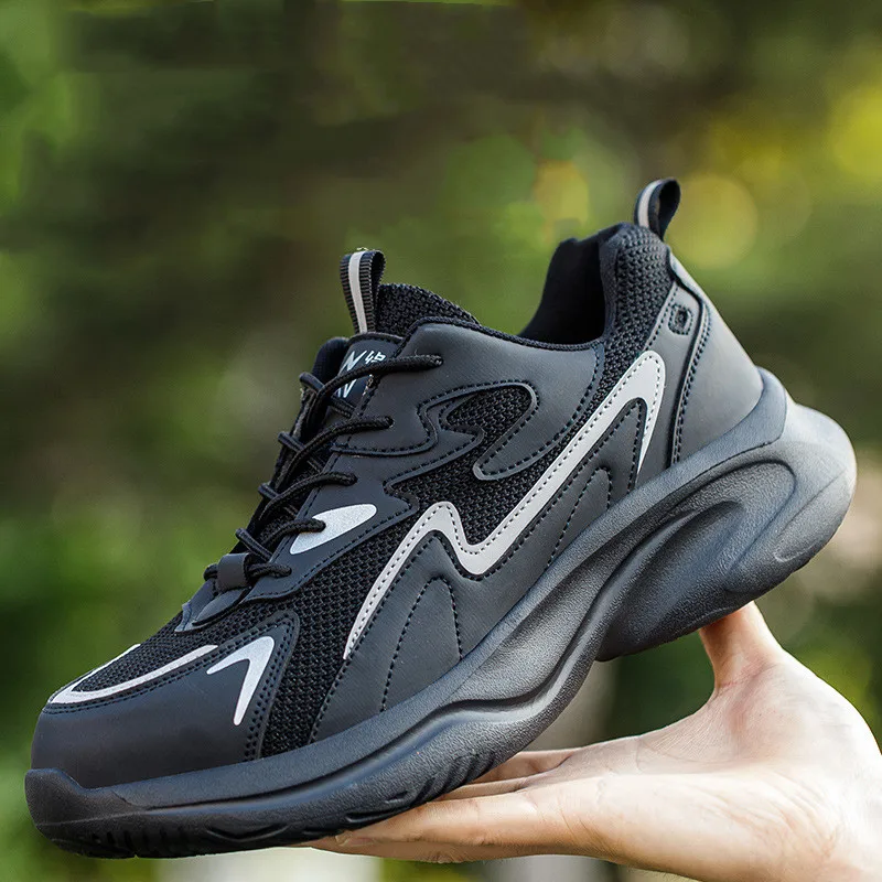 Мужская модная дышащая Рабочая защитная обувь со стальным носком, брендовые дизайнерские изолированные кроссовки, Рабочая защитная обувь, безопасная обувь