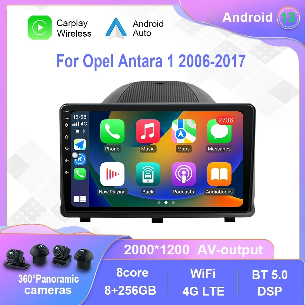 Android 12.0 For Opel Antara 1 2006-2017 Multimedia Player Auto Radio GPS Carplay 4G WiFi DSP Bluetooth
Android 12.0 For Opel Antara 1 2006-2017 Multimedia Player Auto Radio GPS Carplay 4G WiFi DSP Bluetooth