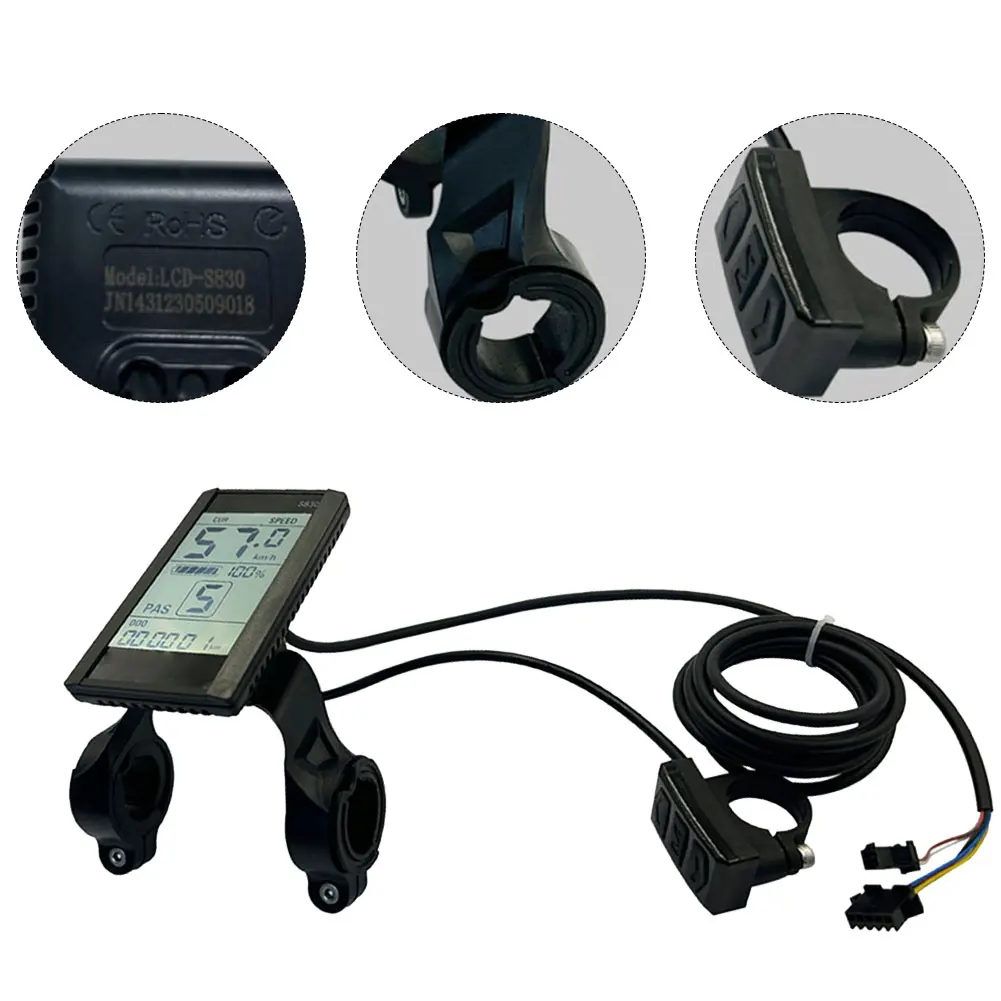 JN LCD-S830 LCD Display Electric Scooter Meter/SM 5Pin24V36V48V E-Bike Outdoor Cycling Accessories Durable Practical 16x16x11
JN LCD-S830 LCD Display Electric Scooter Meter/SM 5Pin24V36V48V E-Bike Outdoor Cycling Accessories Durable Practical 16x16x11