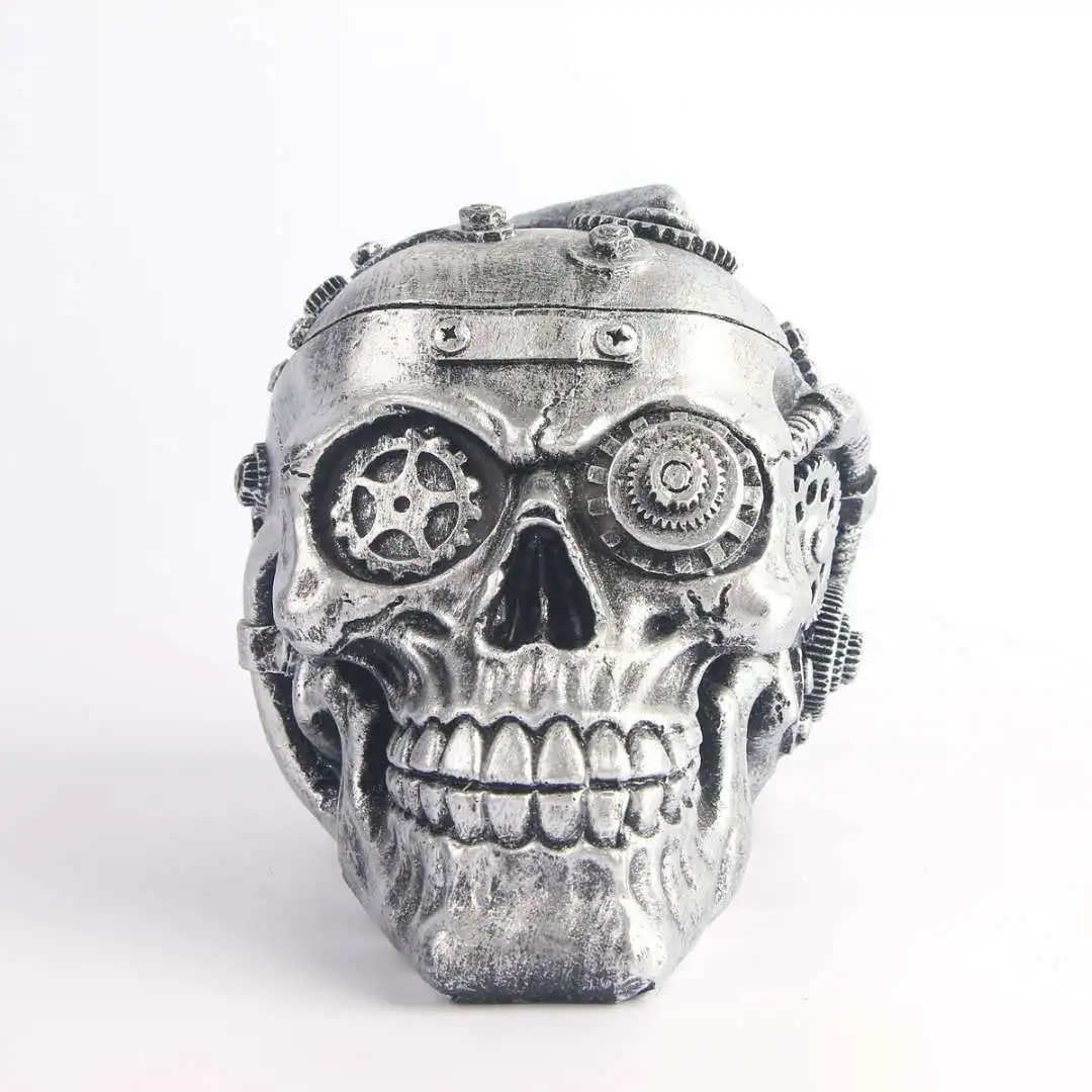 Silver Mechanical Gear Skull Statue Resin Craft Punk Style Home Decoration Sculpture Halloween Party Decor Ornaments Gifts
Silver Mechanical Gear Skull Statue Resin Craft Punk Style Home Decoration Sculpture Halloween Party Decor Ornaments Gifts