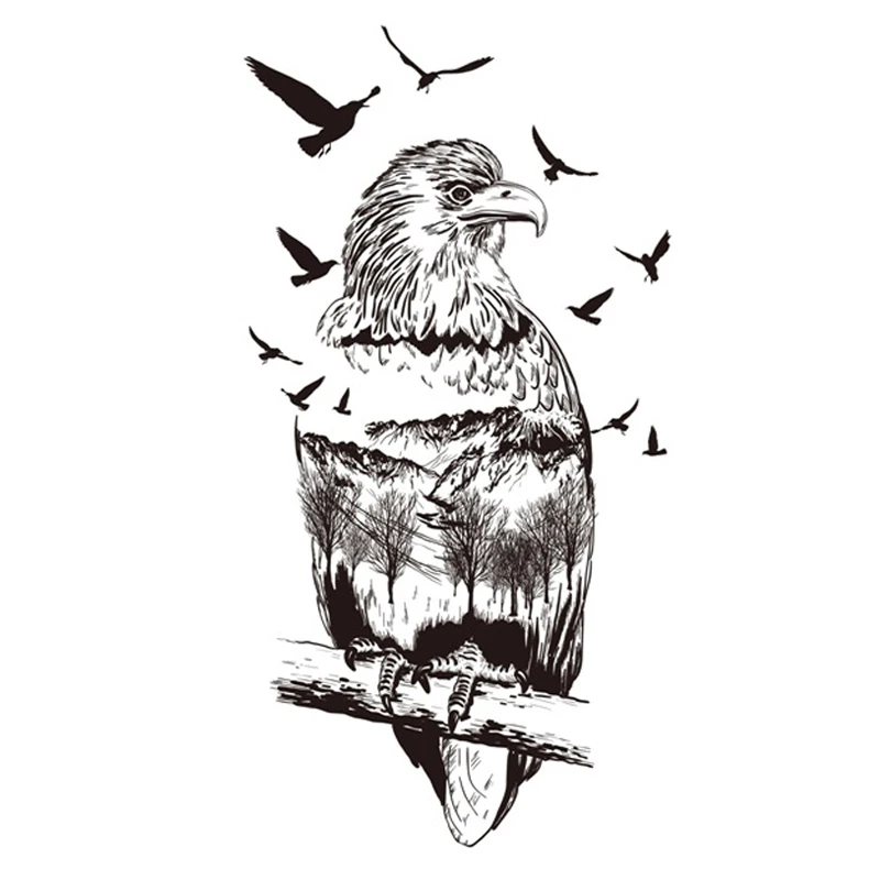 Waterproof Temporary Tattoo Sticker for Women Girl Men Eagle Owl Forest Fly Birds Art Tatoo Flash Tatto Arm Fake Tattoo Sticker
Waterproof Temporary Tattoo Sticker for Women Girl Men Eagle Owl Forest Fly Birds Art Tatoo Flash Tatto Arm Fake Tattoo Sticker