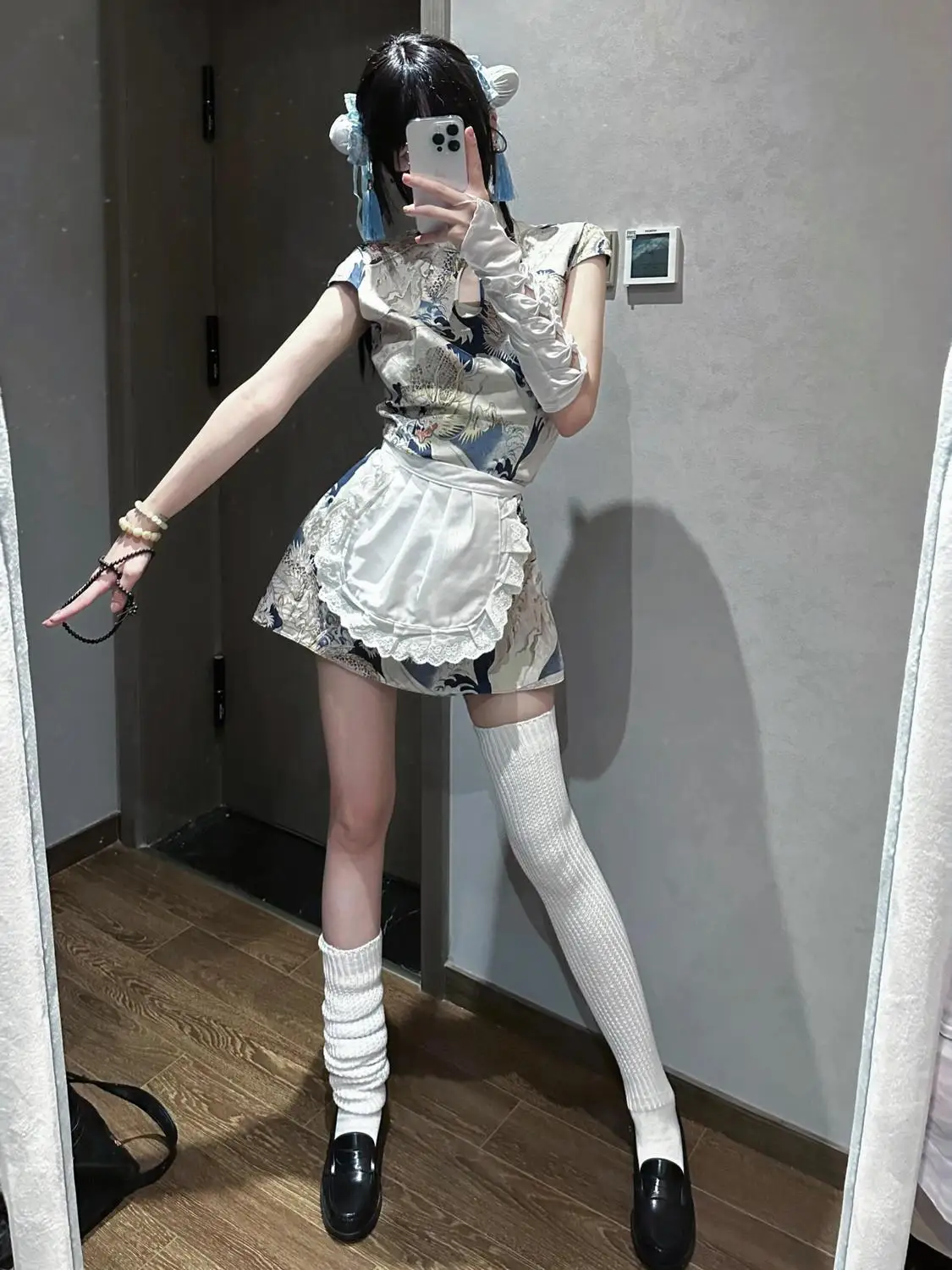 Set Chinese cook Lolita Japanese Lolita maid apron clothing new Chinese waist cheongsam dress two-piece set 2024
Set Chinese cook Lolita Japanese Lolita maid apron clothing new Chinese waist cheongsam dress two-piece set 2024