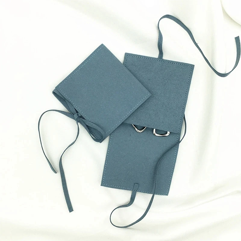 

Hot Small Envelope Pouches Microfiber Jewelry Packaging for Ring Bracelet Necklace Velvet Christmas Wedding Presents Gift Bag