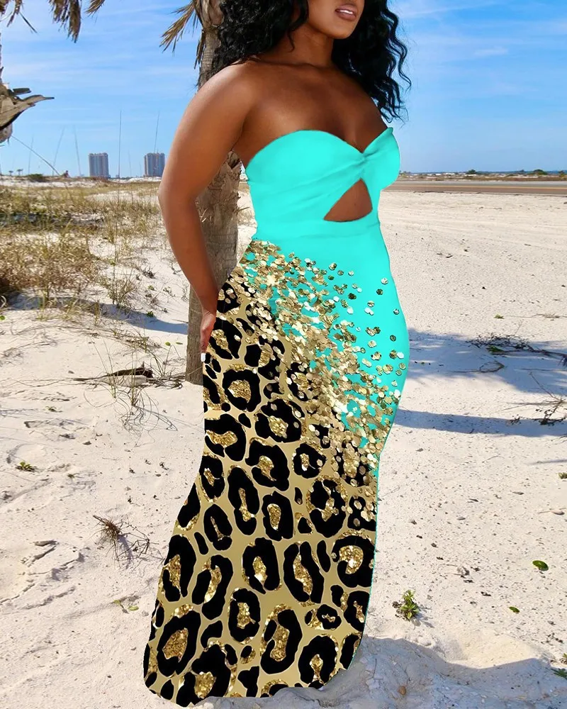 Summer Women's Dress New Fashion Sleeveless Sexy Spicy Girl Off Shoulder Bust Print Maxi Dresses for Women Vestidos Femme Robe
Summer Women's Dress New Fashion Sleeveless Sexy Spicy Girl Off Shoulder Bust Print Maxi Dresses for Women Vestidos Femme Robe
