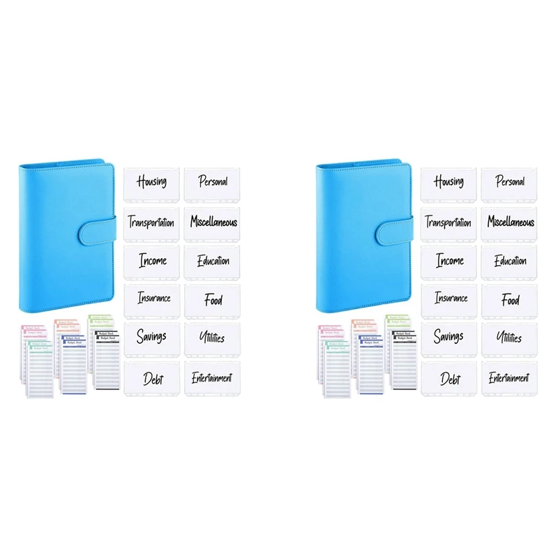 NEW-50Pcs A6 PU Leather Budget Binder Set, Binder Cover Personal Planner Binder For Money Saving Cash Envelopes System Blue
NEW-50Pcs A6 PU Leather Budget Binder Set, Binder Cover Personal Planner Binder For Money Saving Cash Envelopes System Blue