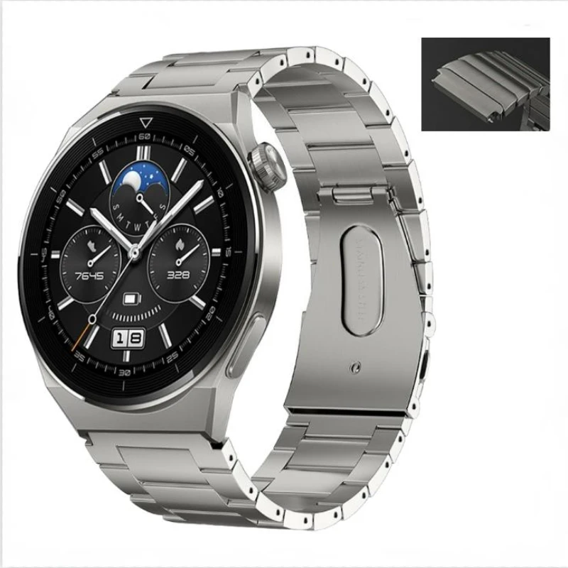 

22mm PureTitanium Metal Strap For Huawei Watch GT3 Pro/3/GT Light Stainless Steel Wristband Samsung Watch 3/Gear S3/Amazfit GTR
