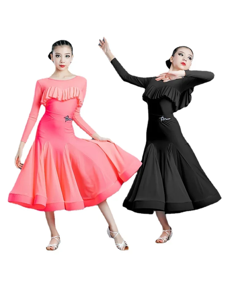 New Rumba Samba Latin Dance Costume Female Children's Modern Dance Dress Split Ruffle Professional Performance Costume
New Rumba Samba Latin Dance Costume Female Children's Modern Dance Dress Split Ruffle Professional Performance Costume
