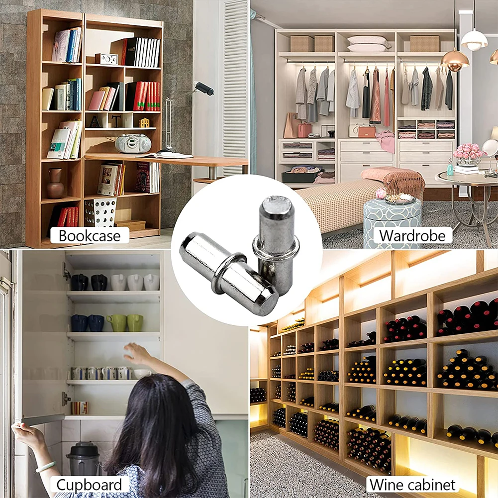Bracket Shelf Support Pegs Sturdy 50pcs 5x16mm Durable Easy Installion Flexible For Cabinet Furniture Closet Iron
Bracket Shelf Support Pegs Sturdy 50pcs 5x16mm Durable Easy Installion Flexible For Cabinet Furniture Closet Iron