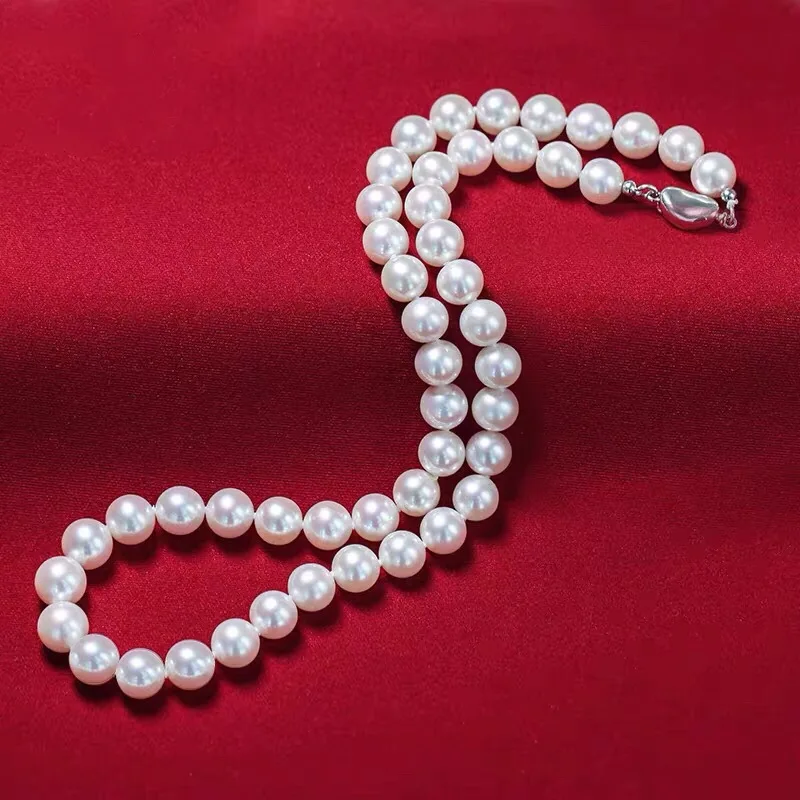 Mother's Day 9-10mm Freshwater Pearl Necklace Gift Box Strong Light Mother Chain to Give Mom for Mother-in-Law
Mother's Day 9-10mm Freshwater Pearl Necklace Gift Box Strong Light Mother Chain to Give Mom for Mother-in-Law