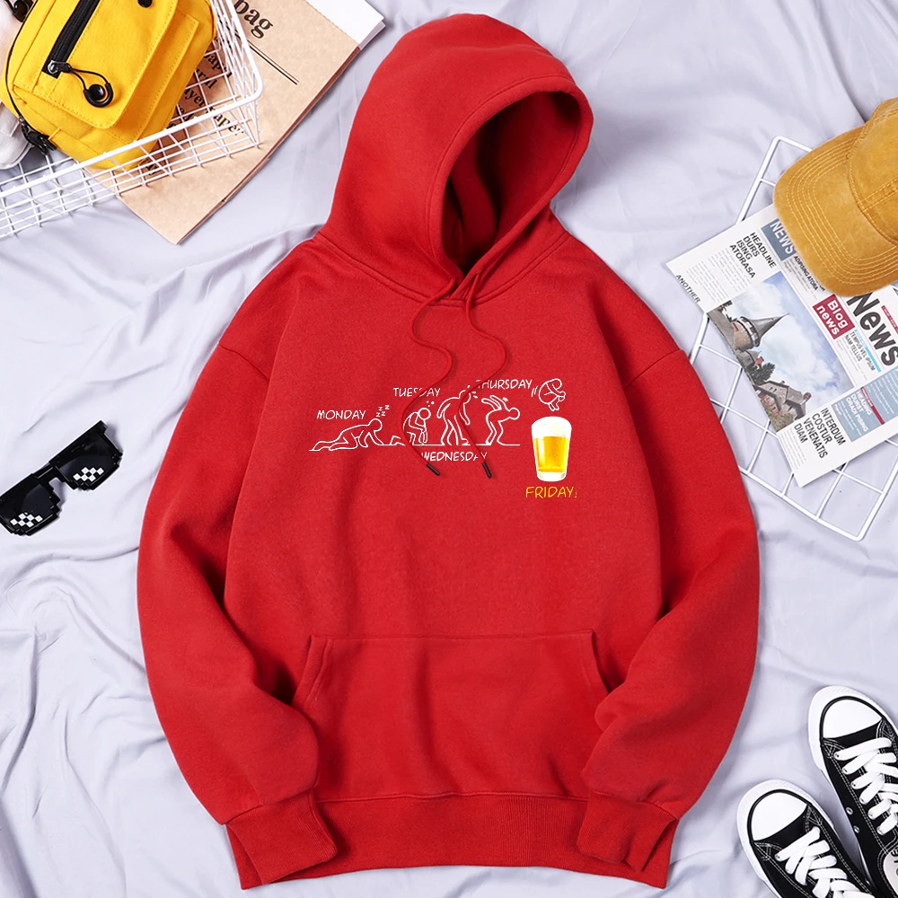 Come On, Friday Beer Lovers Man Hooded Casual Harajuku Sweatshirts Loose Fashion Streetwear Oversized Graphics Clothing Male
Come On, Friday Beer Lovers Man Hooded Casual Harajuku Sweatshirts Loose Fashion Streetwear Oversized Graphics Clothing Male