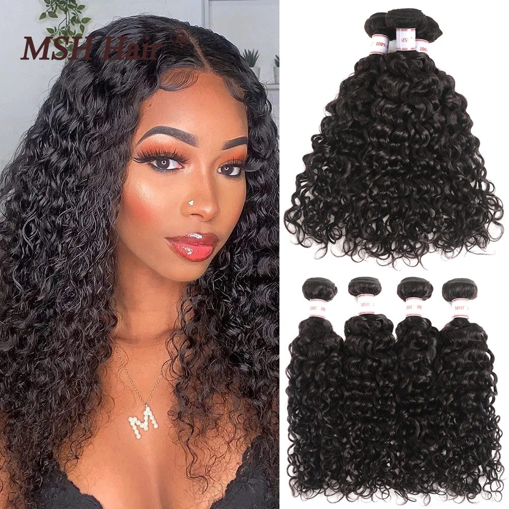 MSH Hair Brazilian Hair Water Wave Bundles Human Hair Bundles Hair Extensions Human Hair Weaves 3/4 Bundles Water Wave Remy Hair
MSH Hair Brazilian Hair Water Wave Bundles Human Hair Bundles Hair Extensions Human Hair Weaves 3/4 Bundles Water Wave Remy Hair