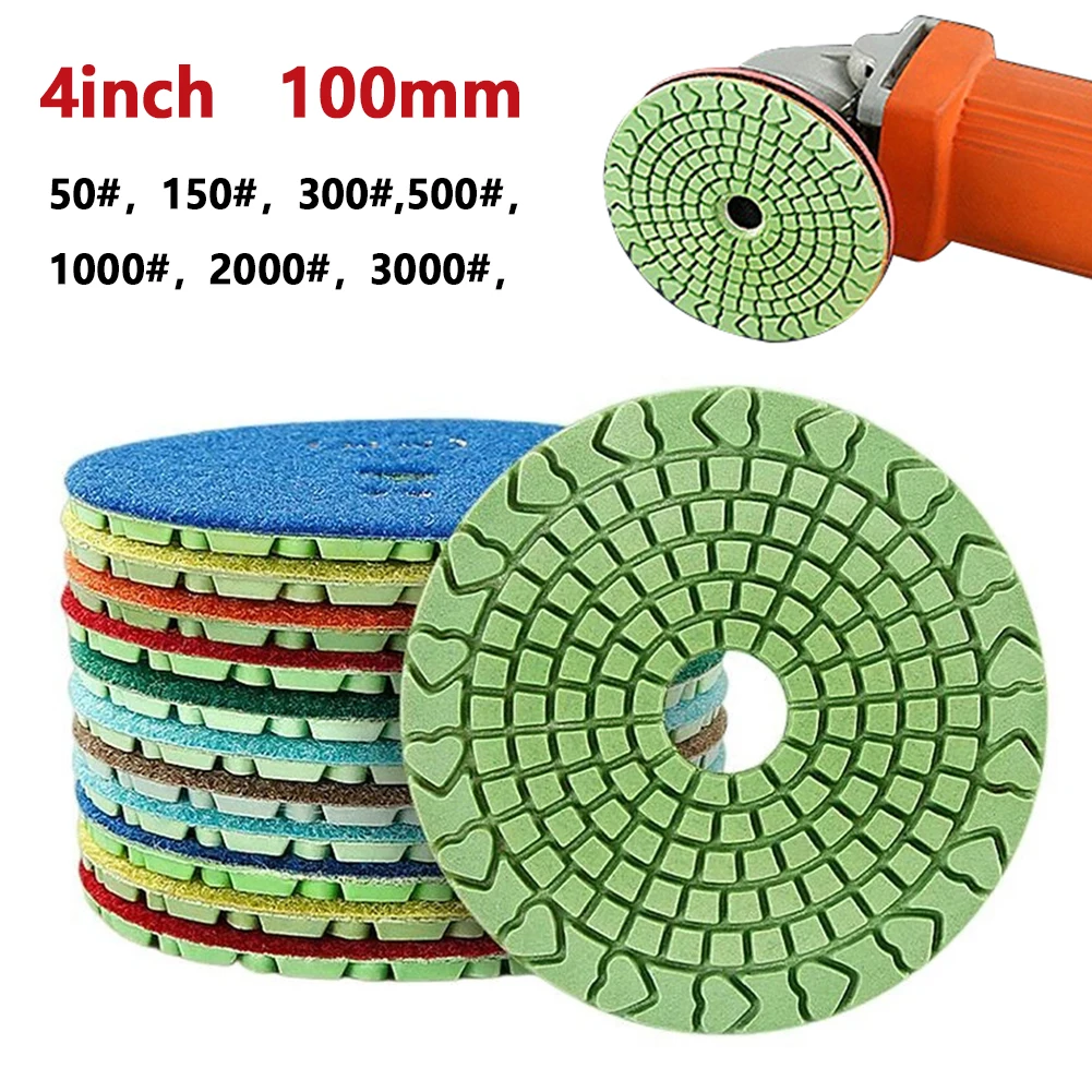 1PC 4Inch 100mm Wet Diamond Polishing Pads Tool For Granite Marble Concrete For Granite Marble Concrete Stone Sanding Disc
1PC 4Inch 100mm Wet Diamond Polishing Pads Tool For Granite Marble Concrete For Granite Marble Concrete Stone Sanding Disc
