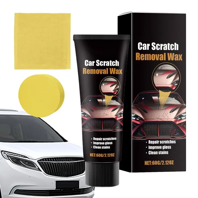 

Quick Scratch Eraser Kit Professional Car Scratch Remover Repair Paste Towel & Sponge Included Rubbing Compound For Repairing