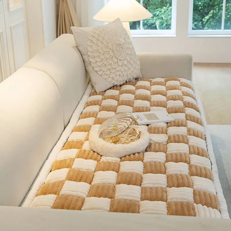Autumn Winter Plush Thickened Sofa Cushion Soft Comfortable Floating Window Recliner Rocking Chair Bench Washable Long Plaid Mat
Autumn Winter Plush Thickened Sofa Cushion Soft Comfortable Floating Window Recliner Rocking Chair Bench Washable Long Plaid Mat